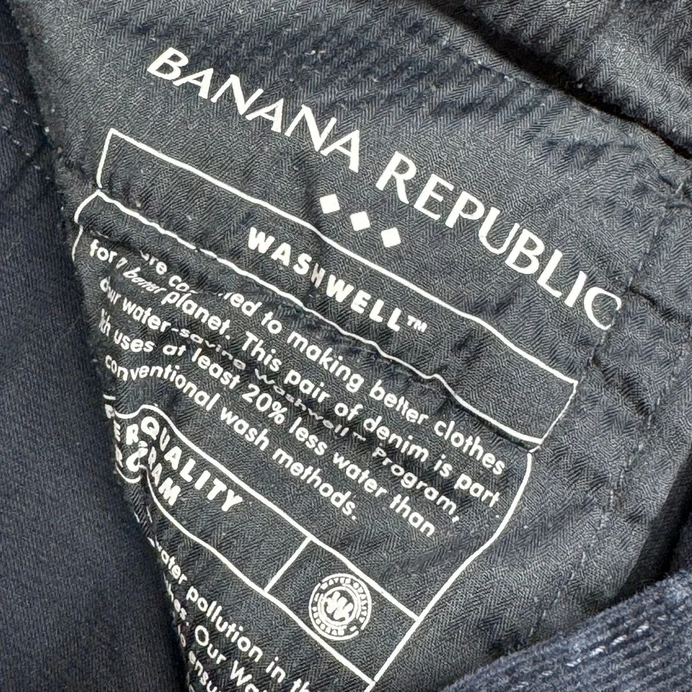 Banana Republic Mens Slim‎ Fit Travel Jean Corduroy Pants Navy Blue 32x30 750853